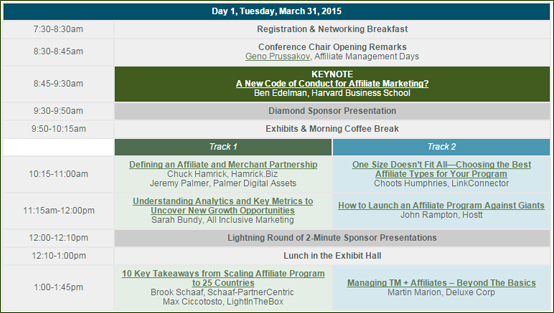 AM Days 2015 Agenda Live. Ben Edelman to Keynote The Show