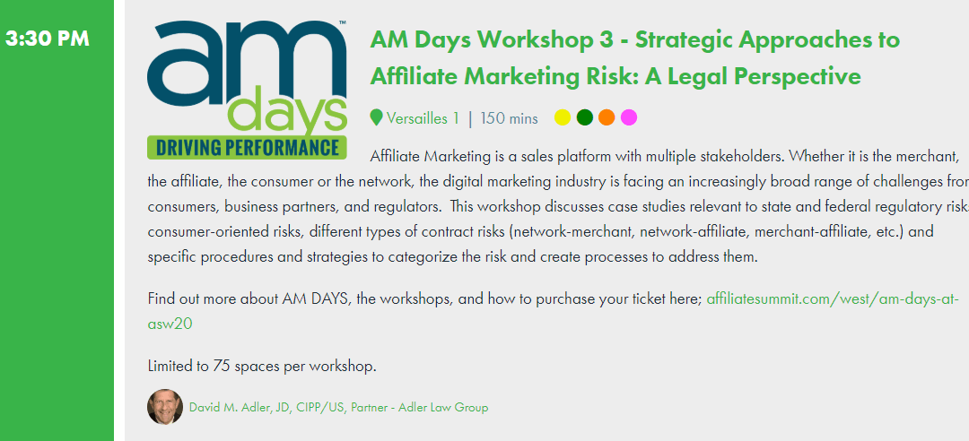 Thumbnail Sketch of Affiliate Marketing Risk: A Legal Perspective